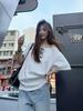 Spicy Girl Asymmetrical Neck Short-Sleeve T-Shirt - Women's Summer 2025 Korean Style Loose Slimming Top