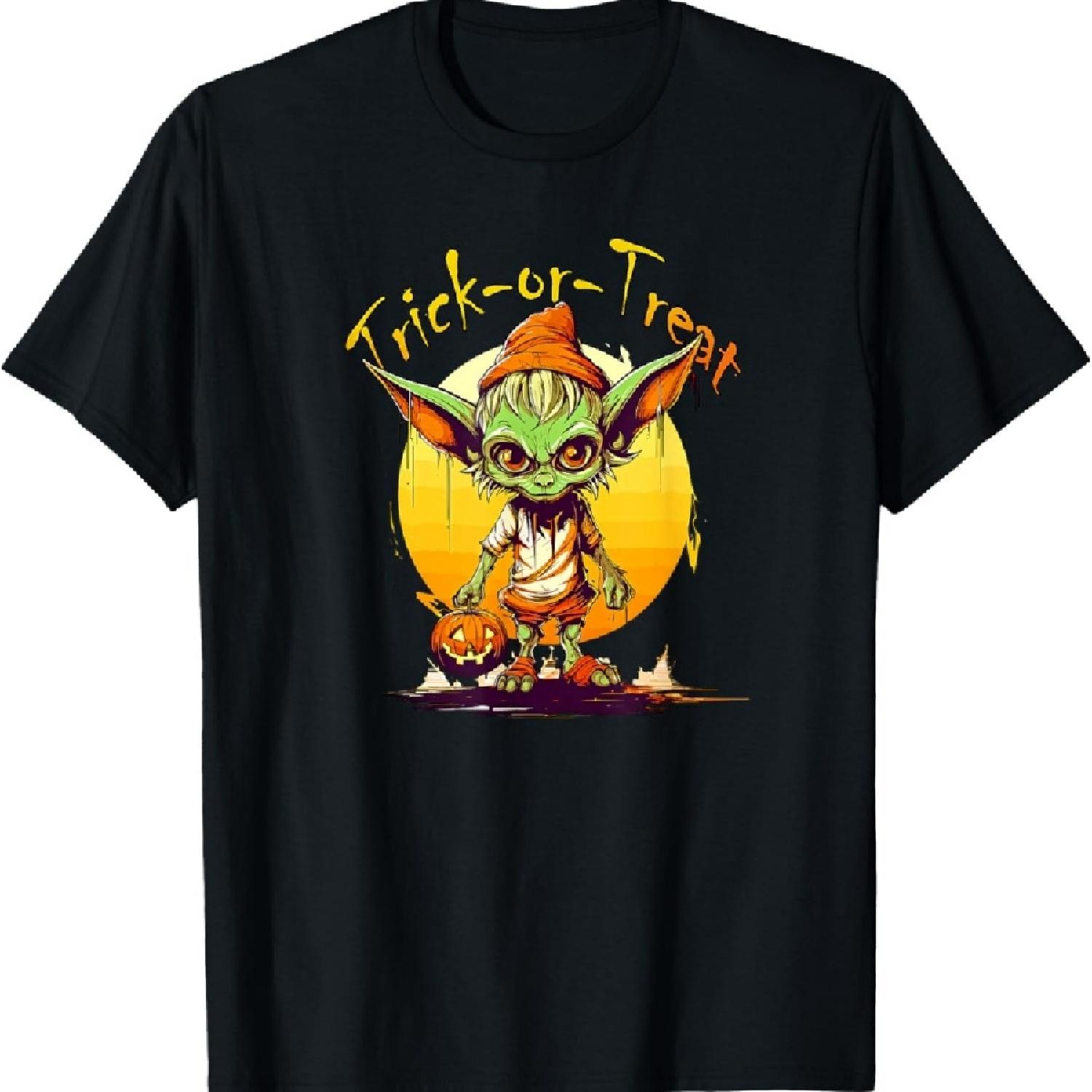 

Хэллоуин Гоблин Сладости или гадости для мальчиков мужчин девочек женщин Футболка XXXXXL чёрный