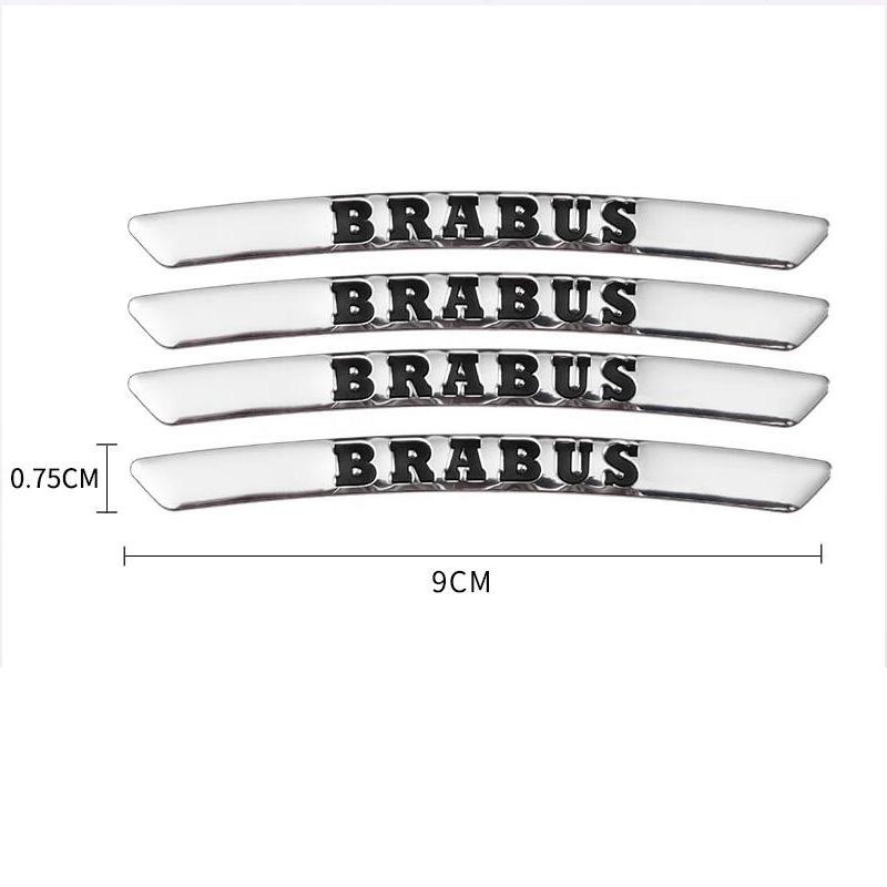 GLC GLB 4pcs AMG Emblem Car Wheel Sticker Rims Cover Decal Accessories For  Mercedes Benz Brabus Smart Maybach W204 GLC CLA W20