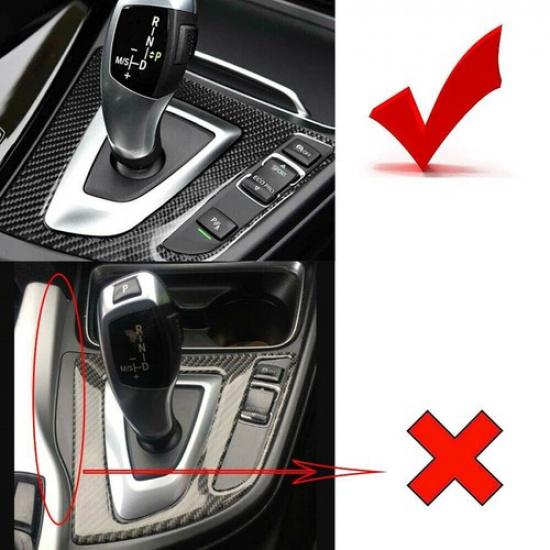 Carbon Fiber Gear Shift Panel Interior Trim Sticker For BMW 3 4 Series F30 USA