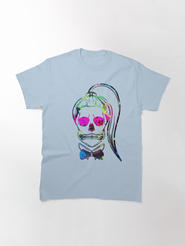 Lady Gaga Born This Way Neon Paint Skull Classic T-Shirt