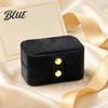Compact Travel Accessory Style Organizer Slot Jewelry Box Multi Portable Ring Case Simple Metal Snap
