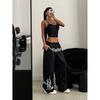 Hip-hop hip-hop jazz casual pants women's foreign trade loose and versatile retro trendy brand drawstring sports long pants