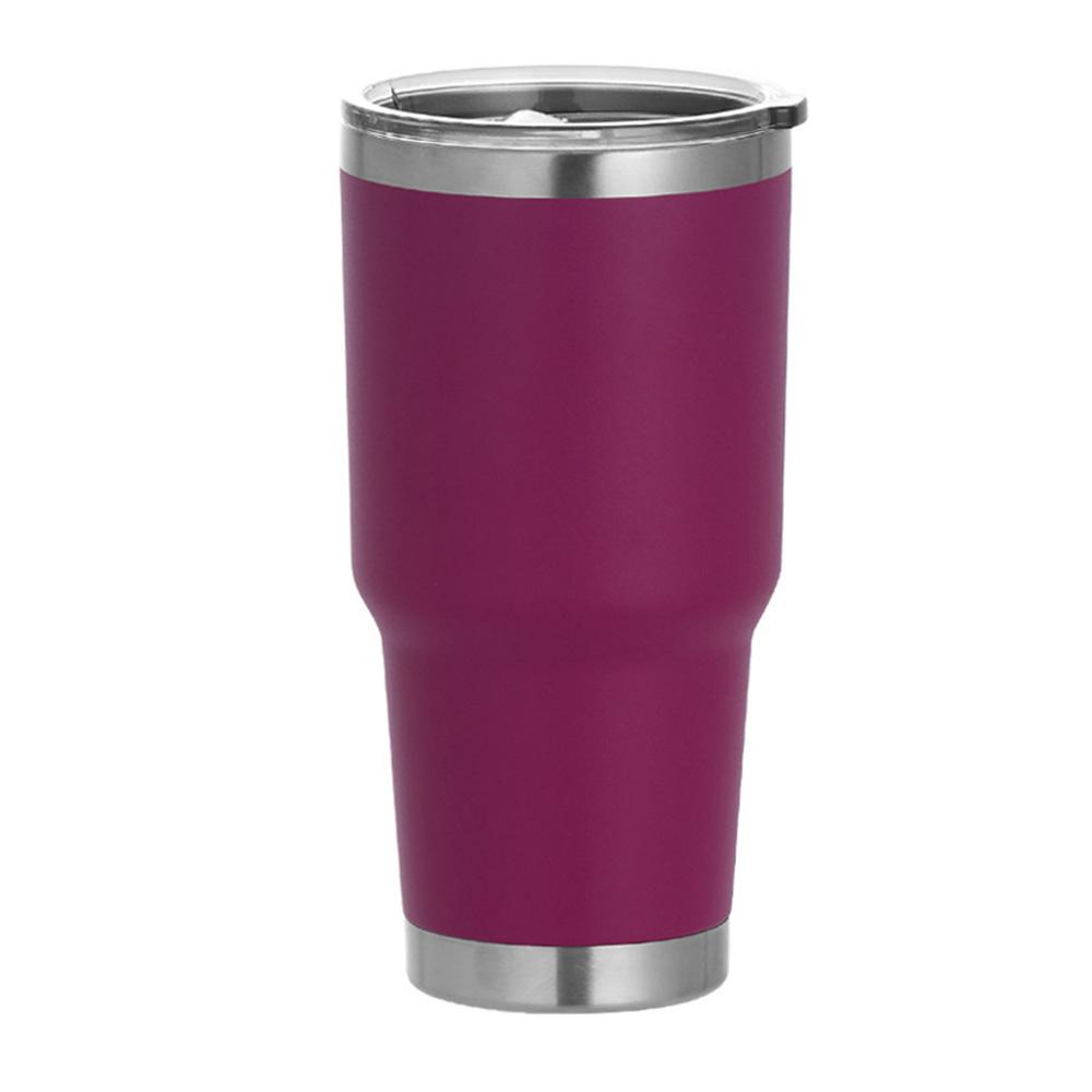 30 Oz Vacuum Flask Travel Mug Tumbler Double Wall Insulation Cup Hot & Cold Water Bottle with Flip Lid Colorful for Car Holder