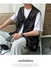 Korean Trend Men's Multi-Pocket Workwear Vest - Summer Loose-Fit Sleeveless Waistcoat
