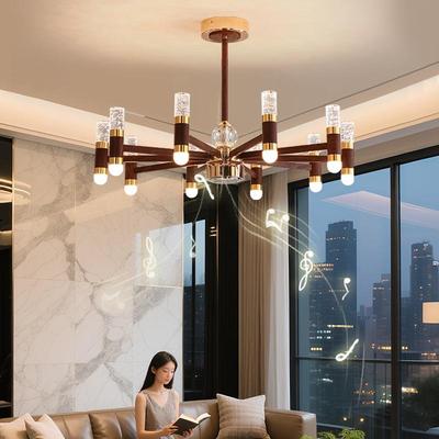 French Retro Branch Chandelier: Chinese Style Living Room & Hall Main Light for High-End, Horizontal Zhongshan Home Decor.