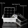 3Pcs/Set 12 Cell Seed Starter Kit Starting Plant Propagation Tray Dome Gardening