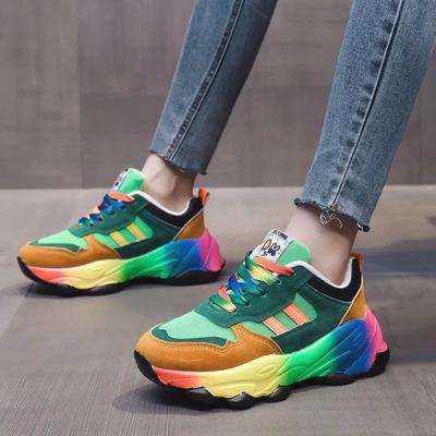Trendy Women Sneakers Tennis Multicolor Sports Shoes for Women Platform Light Vulcanize  Female Running Shoes Leisure