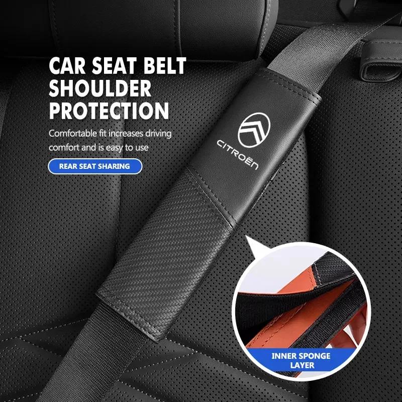 Car Seat Safety Belt Shoulder Cover Spliced Protective Cover For Citroen Grand Berlingo Jumper Celysee Xsara Picasso Aircross amt123