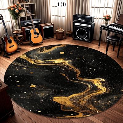 Round Rugs Luxurious Patterns Living Room Bedroom Carpets Non-slip Child Playroom Floor Mat Home Decor Gift Soft Table Carpets