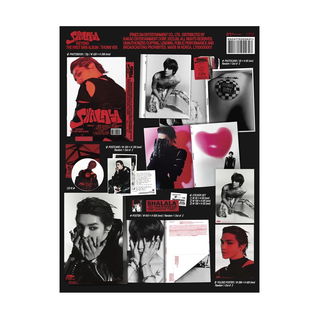 TAEYONG - 1st Mini Album : SHALALA [Thorn Ver.]