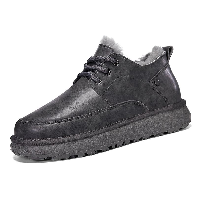 Men's Snow Boots, Sports Shoes, Winter Men's Thickened Plush Warm Ankle Boots, Anti-slip Outdoor Shoes,Snow Boots, Walking Shoes