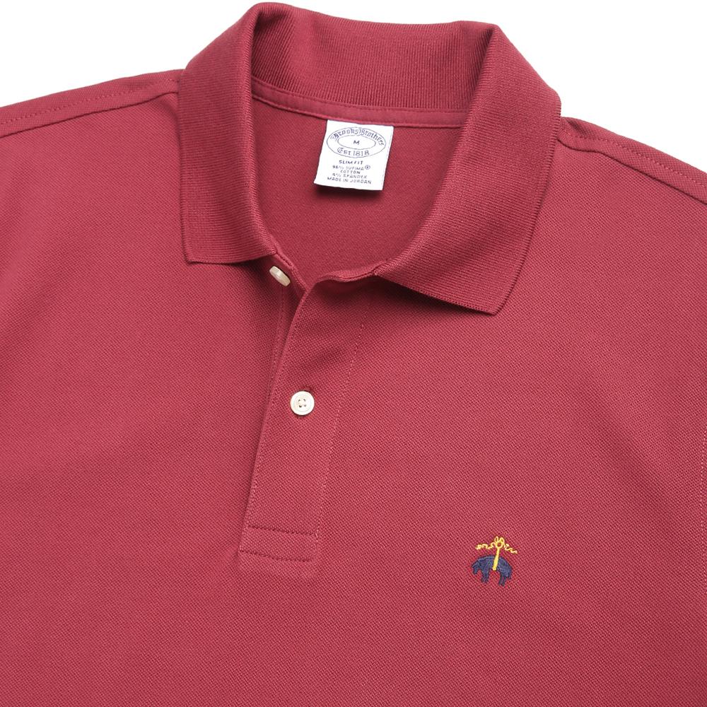 BROOKS BROTHERS Slim Fit Golden Fleece Polo Shirt (Red) (Bbntmm7716Dem)