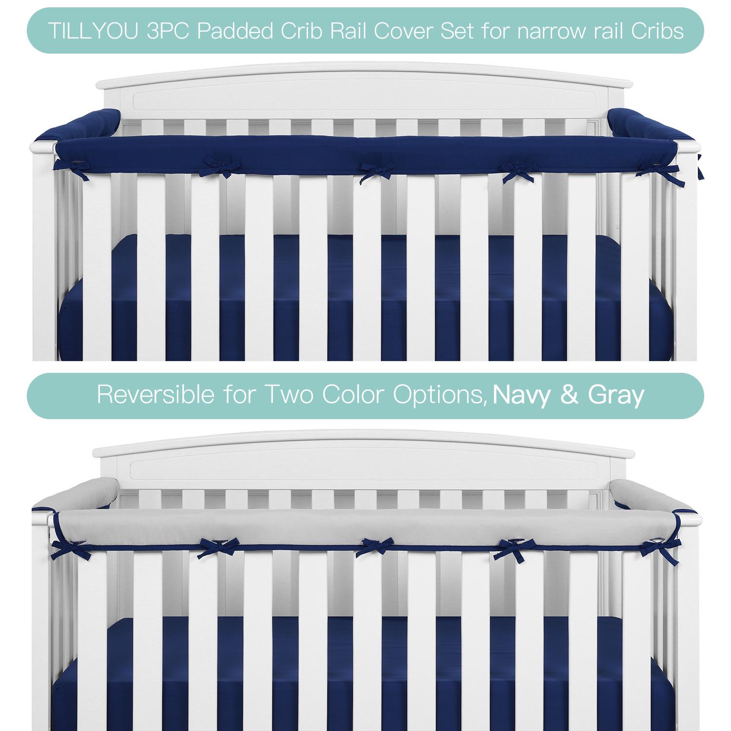 

Мягкие чехлы на бортики кроватки - 3 шт. Детские защитные ограждения от жевания