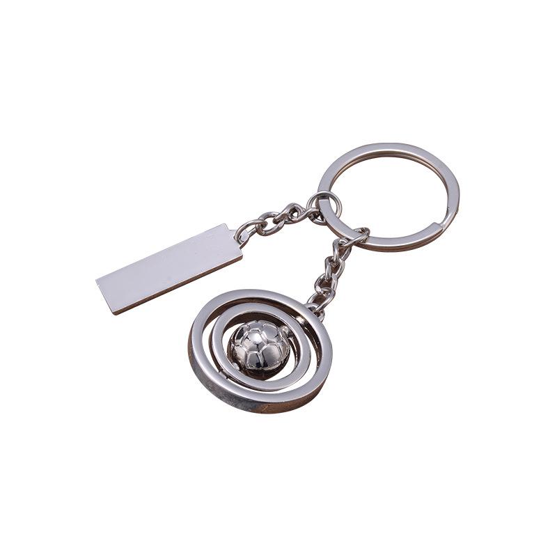 Customizable Rotating Ball Keychain Pendant with Logo - Creative & Fashionable Gift