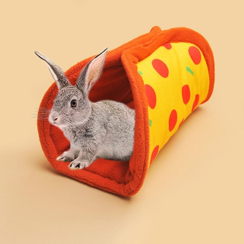 Pet Cage Warm Bed Play Tube Hideaways Tunnel Small Animal Bed Ferrets Sleeping Bed GuineaPigs Small Pet Cage Decors