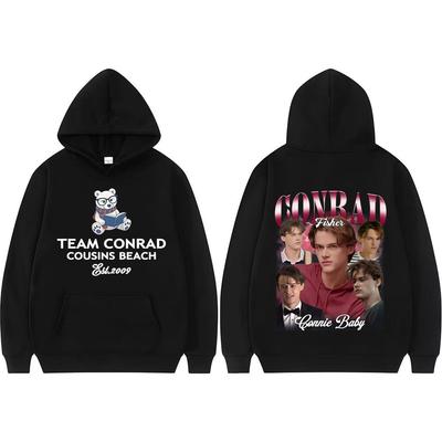 Moletom Conrad Cousins Beach Filme Eu Me Tornei Linda Y2k Conrad Fisher Moletons Masculino Feminino Oversized Solto Streetwear