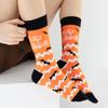 Halloween Socks with Scary Skulls, Vampire Teeth, and Pumpkin Faces Charm Designing Woman Man Autumn Winter Socks