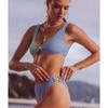 New Contrasting Color Bikini Swimsuit for Women's Shell Sexy Split Swimsuit