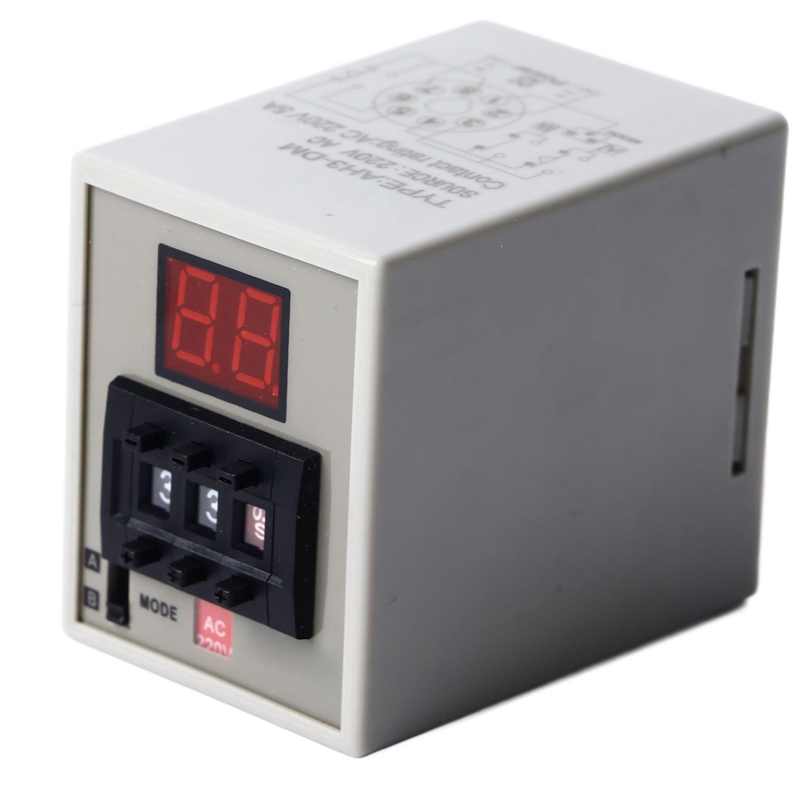 

Delay Timer Relay Digital Display Stable Easy Controlled Delay Relay Module AC220V