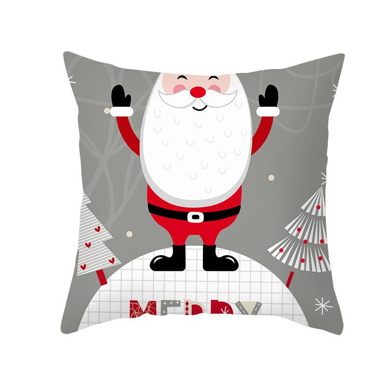 Happy New Year Merry Christmas Pillow Cover Case Home Living Room Sofa Backrest Bedding for Home