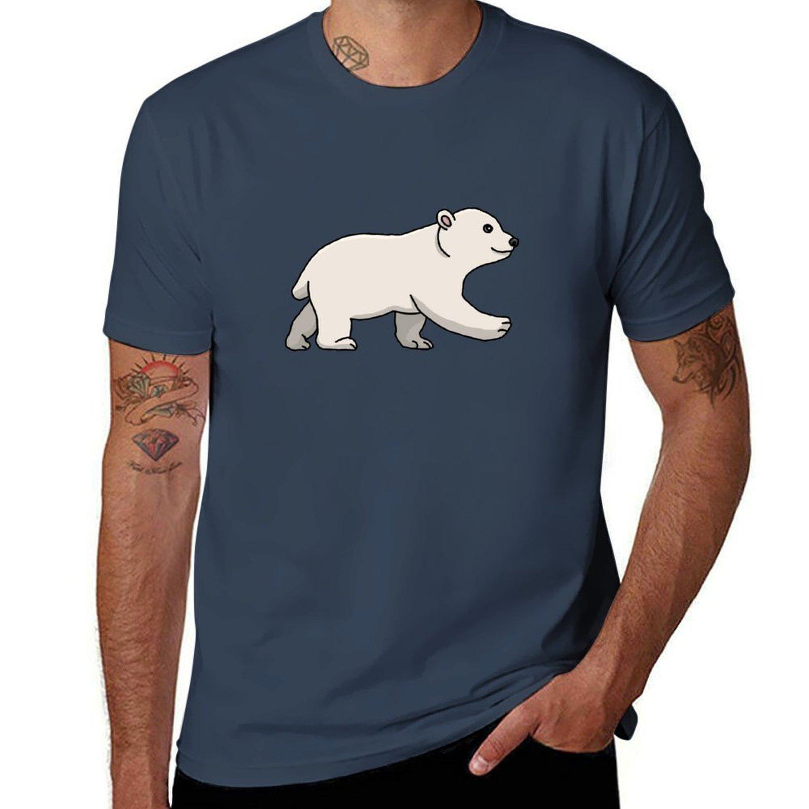 Bear Polar Bear Cartoon Drawing Sweet Tshirt Trendy Pattern Tshirt For Unisex S