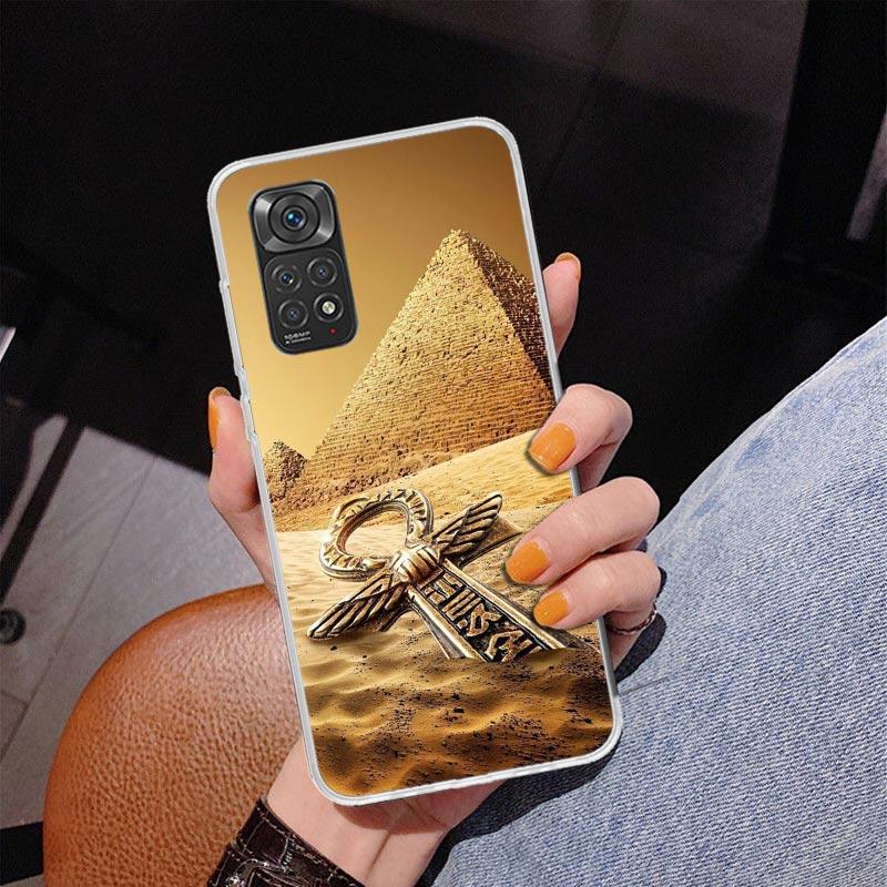 Egypt Nefertiti Anubis Ankh Pharaoh Phnoe Case for Phnoe Case for Xiaomi Redmi Note 15 14 14S 13 Pro Plus 12 12S 11S 11E 10S 10