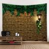 Flower And Plant Printed Tapestry - Home Decor Wall Hanging for Bedroom Living Room Dormitory Stone Wall Background