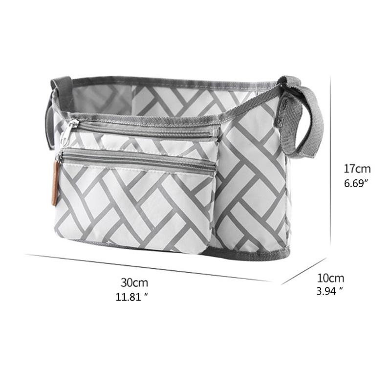 Baby Stroller Bag with Separate Pocket Diaper Bag Waterproof Mommy Travel Bag Maternity Organizer Bag
