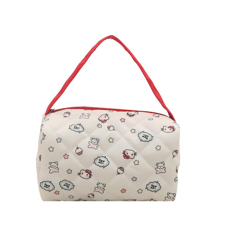 Cute Letter Pattern Travel Toiletry Bag Made Of Oxford Cloth For Women