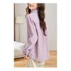 Purple Corduroy Shirt Long-sleeved Spring Simple Commuter Blouse Korean Women's Shirt