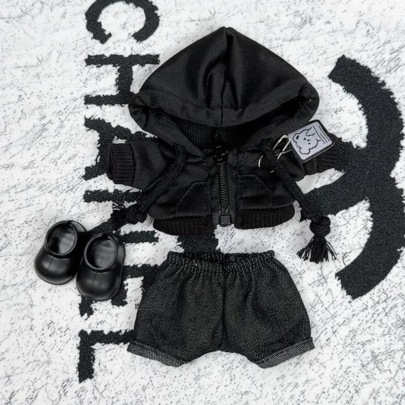 Pro 17cm Labubu Oblečení Módní Špionážní Set Kombinézy Vlněné Čepice 3.0 Labubu Oblečení Náhrdelníky Boty Sluchátka Panenky Doplňky Hračka
