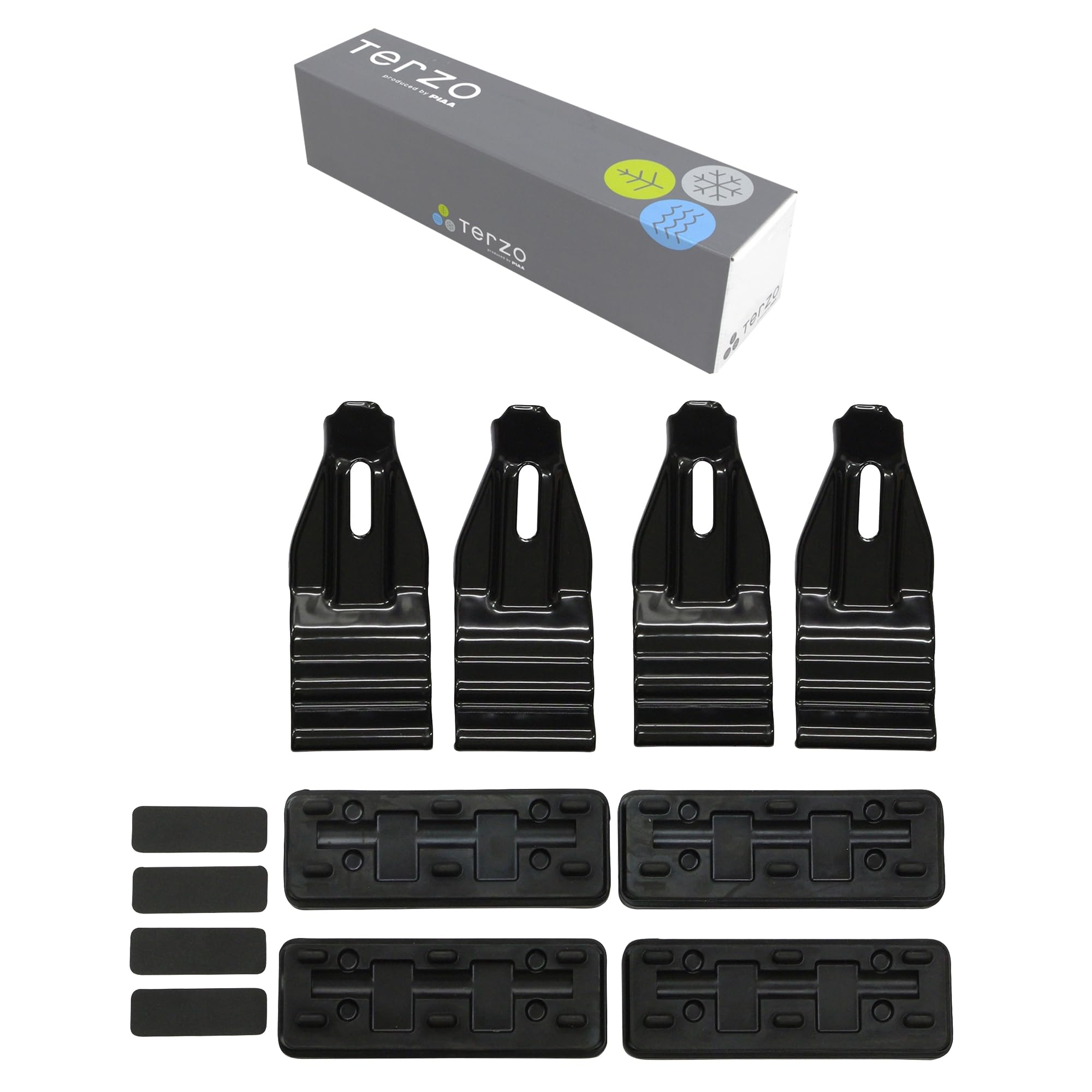 

Багажник Terzo с монтажным комплектом для Honda Step Wagon EH465 (от ПИАА) Специфические держатели для транспортного средства, 4, Черный, Универсал/Step eHEV, Год R4.5~, чёрный