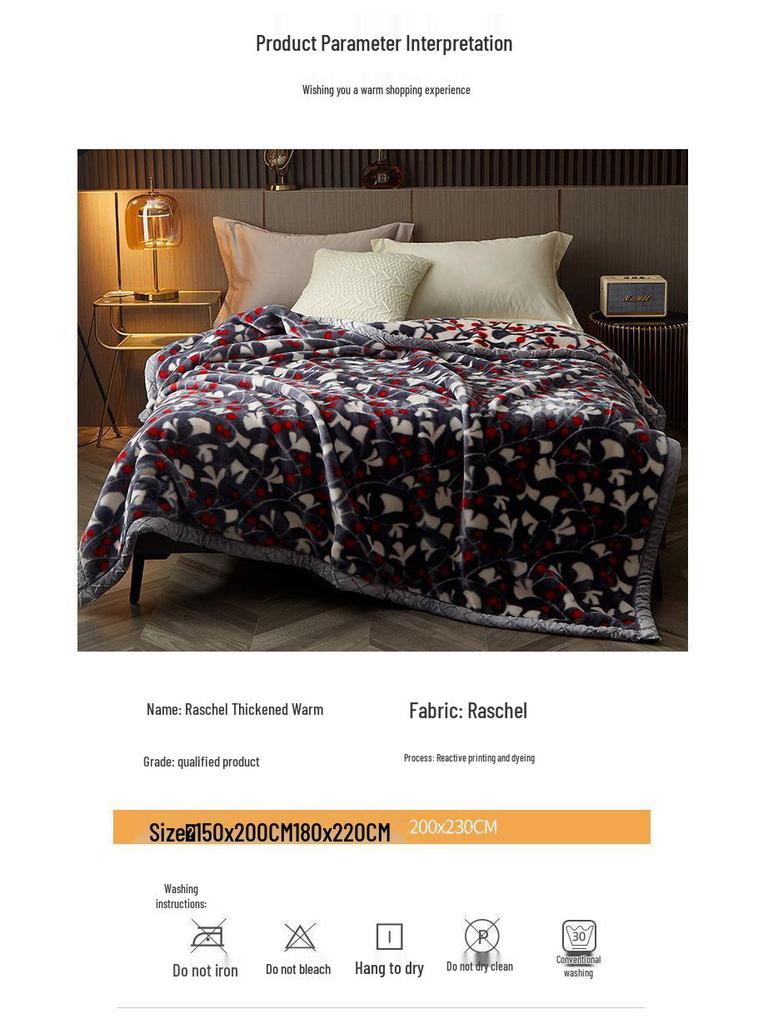 G5Z Winter Thickened Flannel Blanket – Coral Warm Single Dorm Bed Sheet Blanket