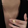 Extension Chain Necklace Faux Pearl Horseshoe Necklace, Pendant Elegant Adjustable Women's Dainty Gift for Women Date Party Jewelry Length
