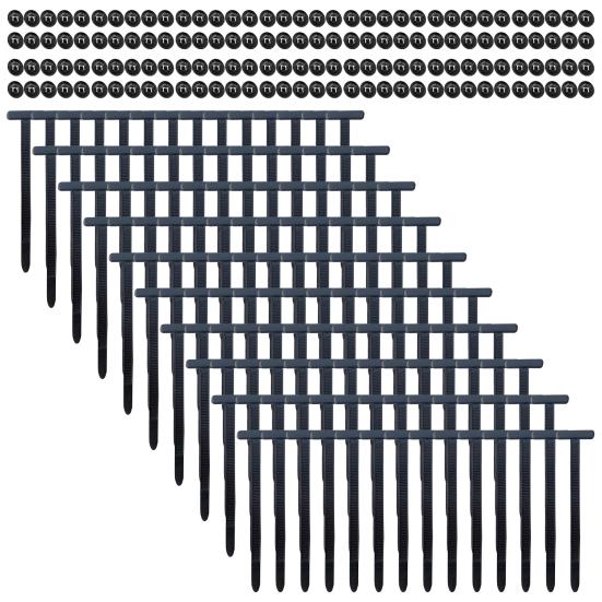 70/140Pcs Nylon Universal Cable Tie Buckles UV Resistant Widely Used Self-Locking