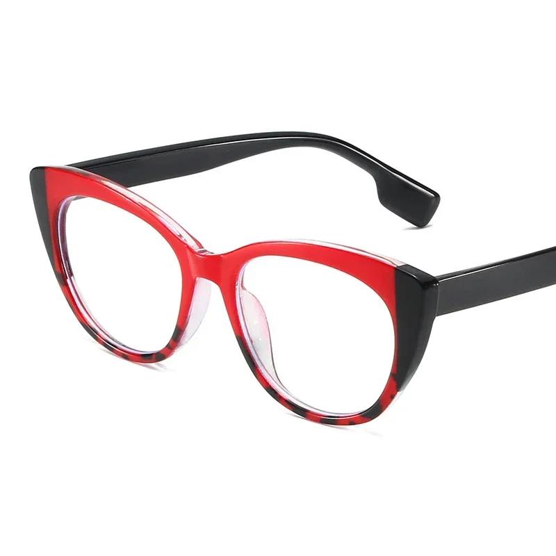 

Стильные очки «кошачий глаз» женские мужские прозрачные очки дизайнерские милые прозрачные очки модная оптическая оправа