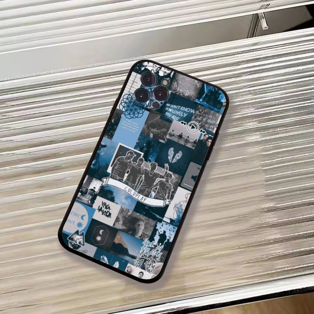 Band C-Coldplay Cool Phone Case For iPhone 17, 16,15,14,13,12,11 Plus,Pro Max, Others Soft Black Cover