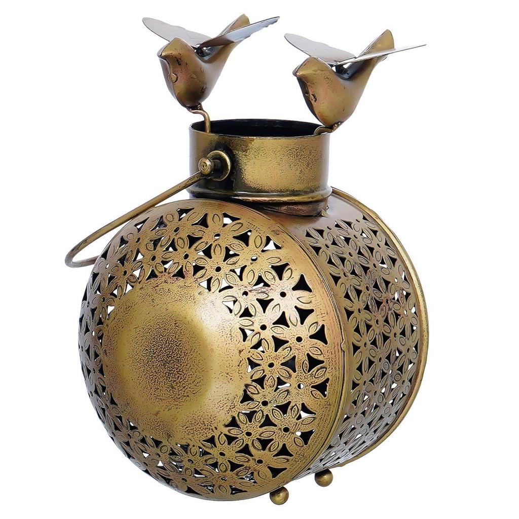 Candle Holder Antique Gold Finish Decorative Items, Home Decor Items for Living Room, Bedroom I Drawing Room,