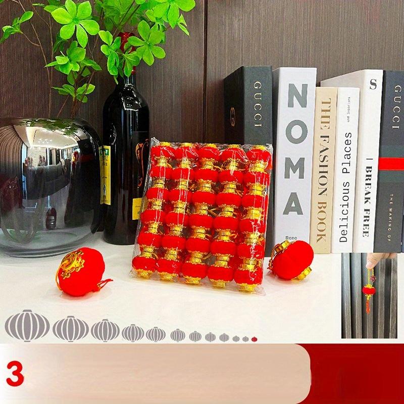 

30 Pcs/set, Small Red Lanterns, Shopping Malls, Bonsai, Outdoor Pendants, Weddings, New Year Decorations, Spring Festival