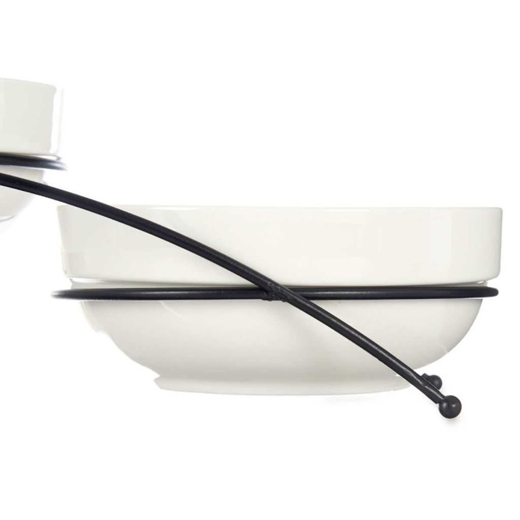 Set of 3 Porcelain Bowls On a Stand