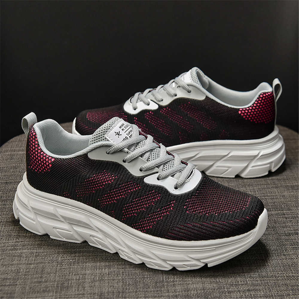 Fashion Knitted Slip Resistant Woman Sports Shoes Mary Jane Style Sneakers Luxury Woman Moccasins Trainers Trends Novelty Obuv