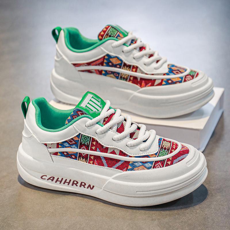 Fashion Men Shoes Chunky Sneakers Man Casual Color Block Tenis Luxury Trainer Race Breathable Shoes Fashion Running Skate Shoes