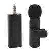 Wireless Lavalier Microphone Noise Reduction Portable Wireless Lavalier Lapel Microphone for Camera Car Audio Subwoofer Speaker