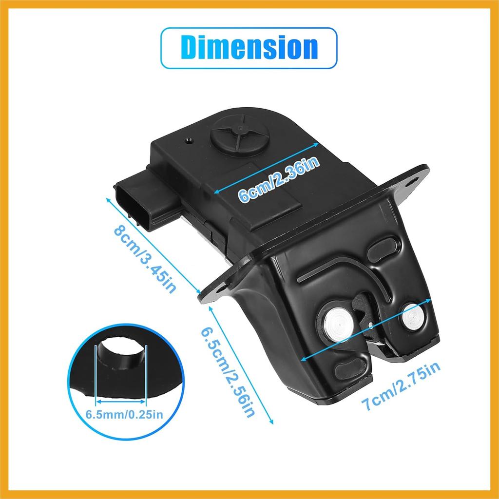 Kofferraumklappenschloss-Aktuator 81230-2V000 für Hyundai Veloster 2012-2017 1.6L V4 Motor Heckklappe Türverriegelung Aktuator Motor Heckklappe Kofferraumdeckel