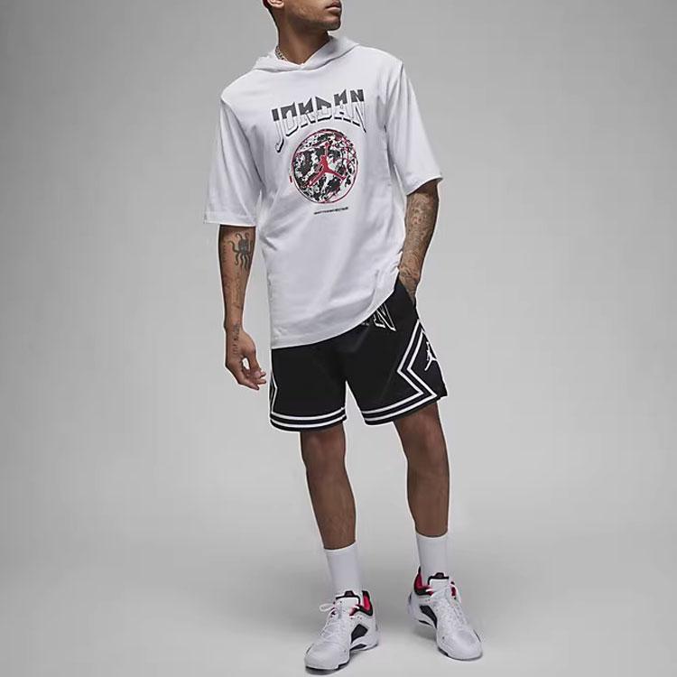 Jordan Alfabet Logotrykk Stripe Colorblock Snøring Rette Shorts Herre Underdeler Svart FD5958-010