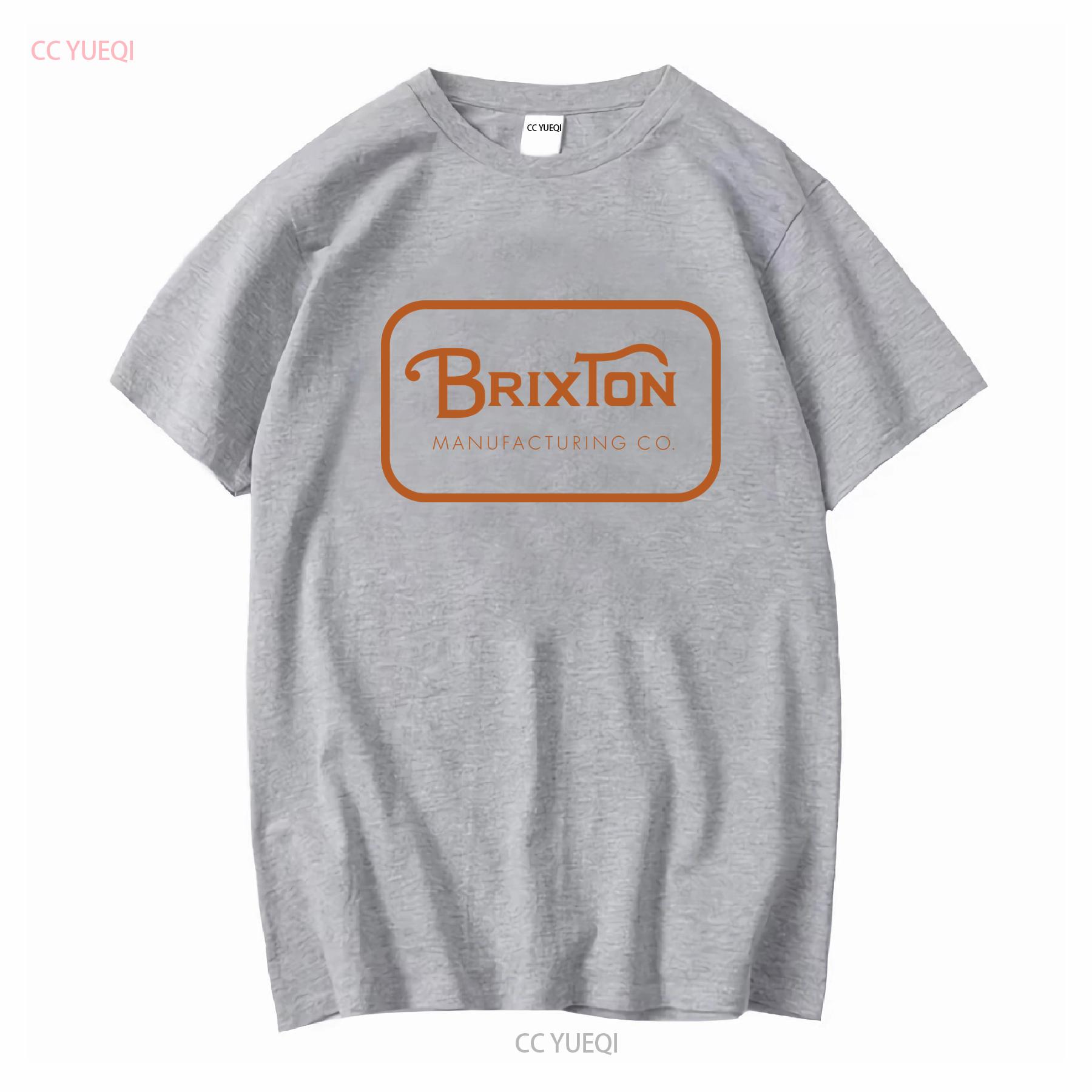 

Brixton Manufacturing Co Front Back Logos Mens Black T Shirt Size M vintage Washed Versatile Casual Soft Unisex S