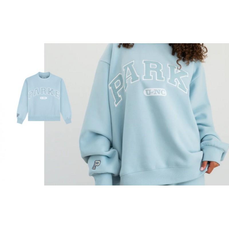 Womens Loose Fit Crewneck Sweatshirt Cotton Embroidered Casual Top Students