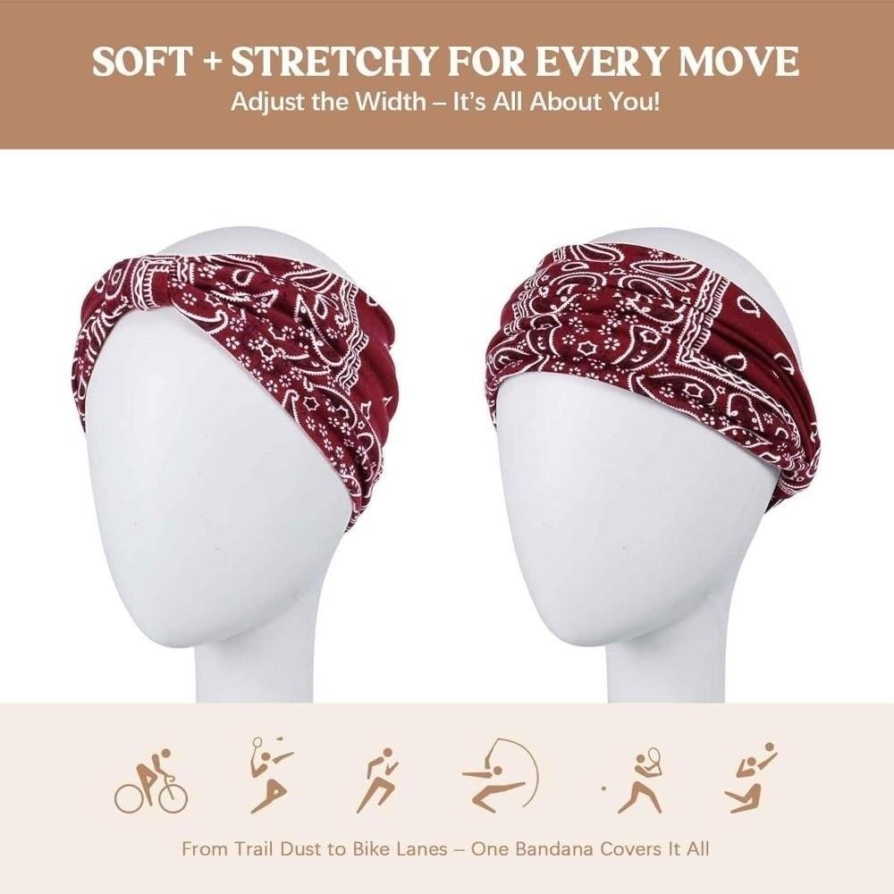 6 PCS Euro-American Style Sports Headband Y2K Versatile Tapered Headband  Daily