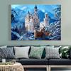 Huacan NEW Arrival 5D Full Round Diamond Painting Cross Stitch Snow Mountain & Castle Diamond Embroidery Diamond Mosaic